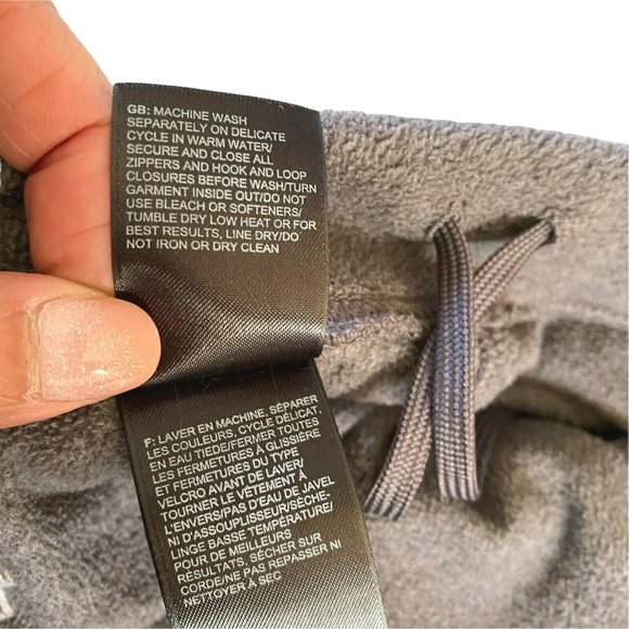 The North Face Fleece Sweat Pants Women's Size XS Gray Back Zip Straight Leg - Picture 8 of 10